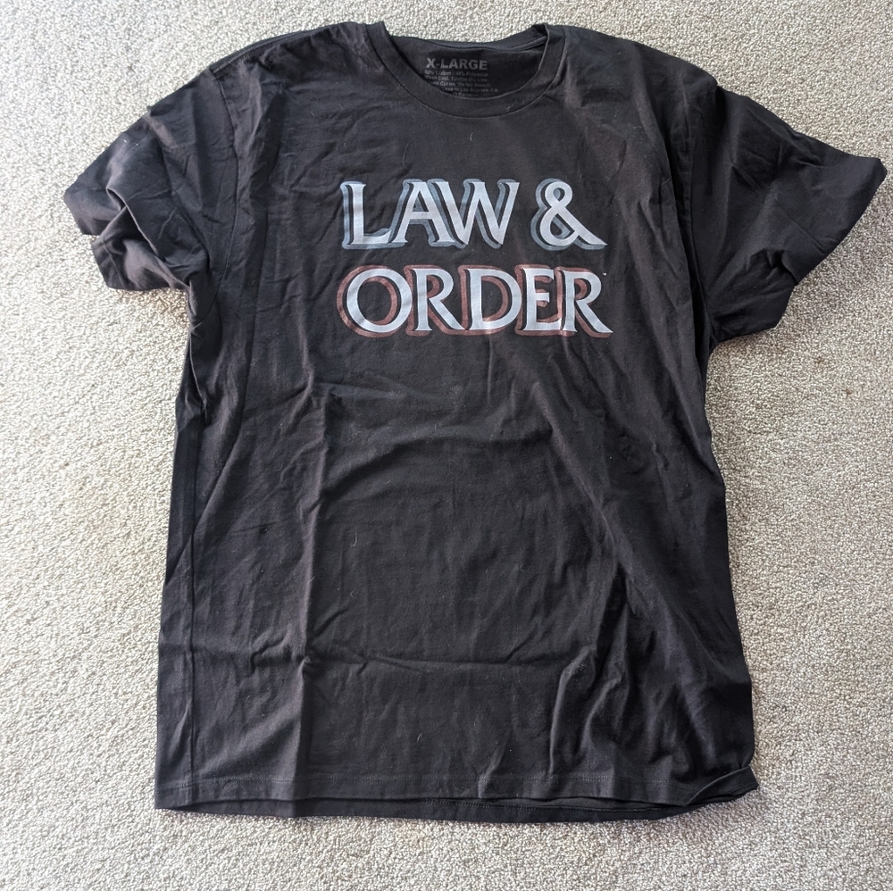 Law & Order Black T-Shirt XL, washed and never worn.